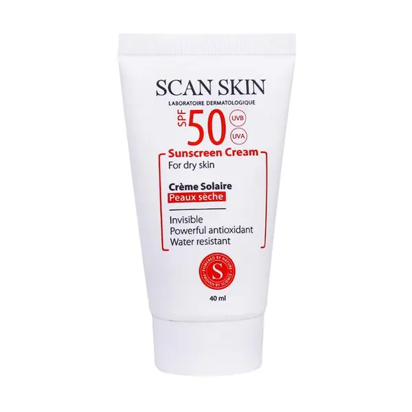 کرم ضد آفتاب اسکن اسکین پوست خشک 50 SPF حجم 40 میلSCAN SKIN SUNSCREEN CREAM FOR DRY SKIN SPF50 40 ML - 6