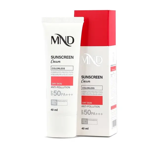 کرم ضد آفتاب با فاکتور حفاظتی 50 (SPF 50) مناسب پوست خشک ام ان دی 40 میلی‌لیتر - 2