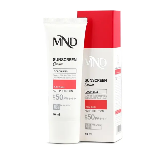 کرم ضد آفتاب با فاکتور حفاظتی 50 (SPF 50) مناسب پوست خشک ام ان دی 40 میلی‌لیتر - 3