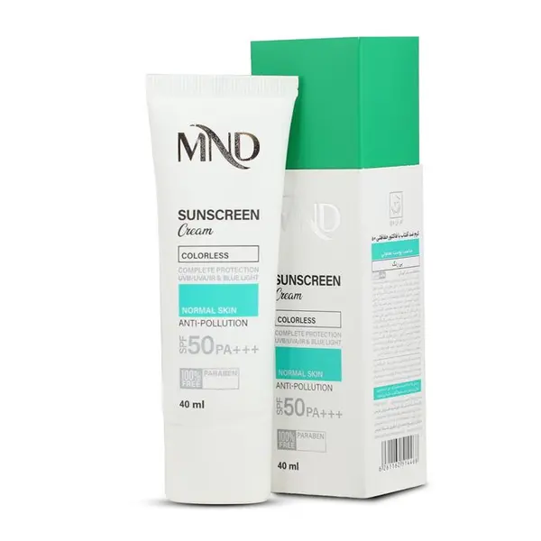 کرم ضدآفتاب با فاکتور حفاظتی 50 (SPF 50) مناسب پوست معمولی ام ان دی 40 میلی‌لیتر mnd - 2