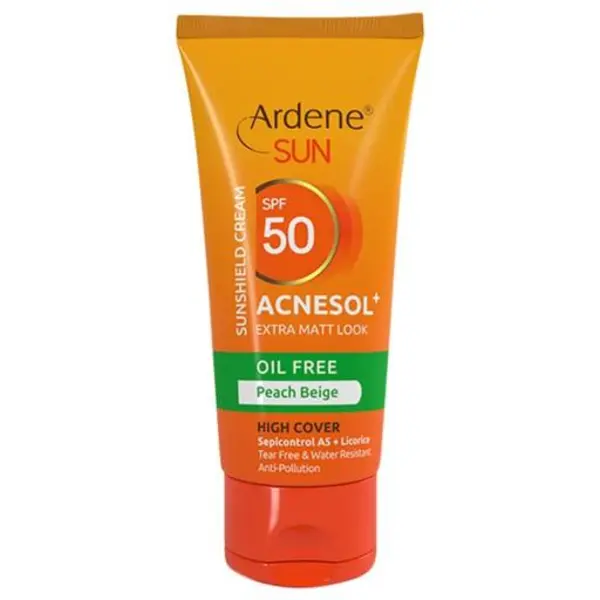 کرم ضد آفتاب فاقد چربی 50 SPF رنگ بژ هلویی آردن Ardene مدل Acnesol - 2