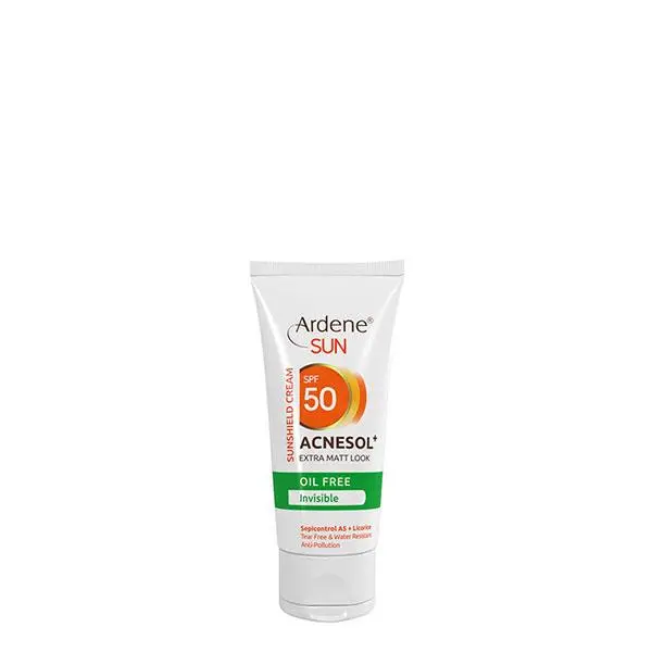 کرم ضد آفتاب فاقد چربی 50 SPF بی رنگ آردن Ardene مدل +Acnesol - 4