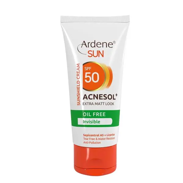 کرم ضد آفتاب فاقد چربی 50 SPF بی رنگ آردن Ardene مدل +Acnesol - 6