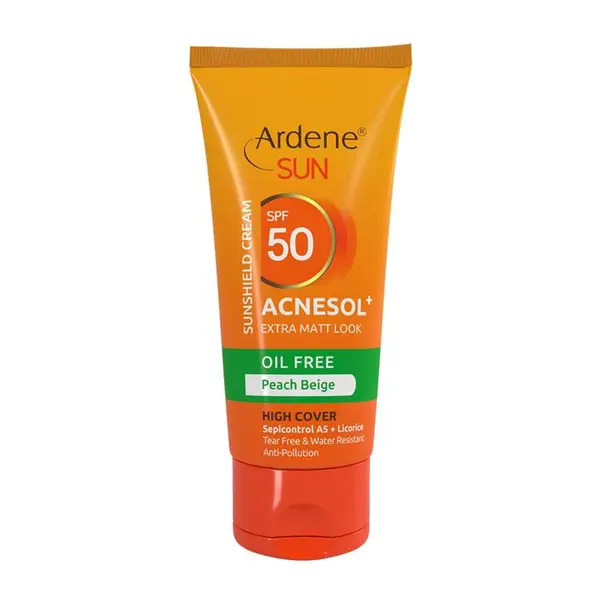کرم ضد آفتاب فاقد چربی 50 SPF رنگ بژ هلویی آردن Ardene مدل Acnesol - 6