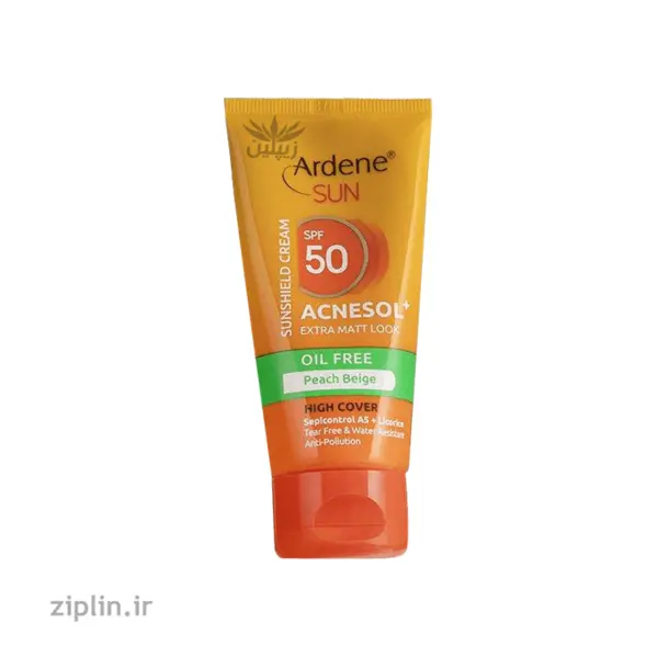 کرم ضد آفتاب فاقد چربی 50 SPF بی رنگ آردن Ardene مدل +Acnesol - 5
