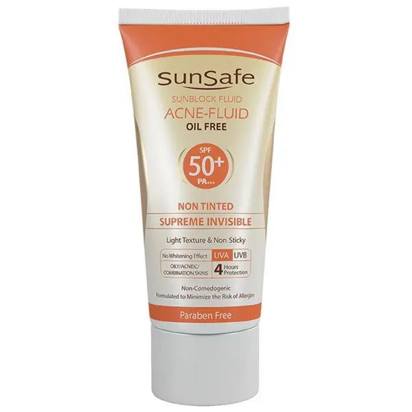 کرم ضد آفتاب سان سیف سری Acne Fluid مدل Supreme Invisible حجم 50 میلی لیتر - 5
