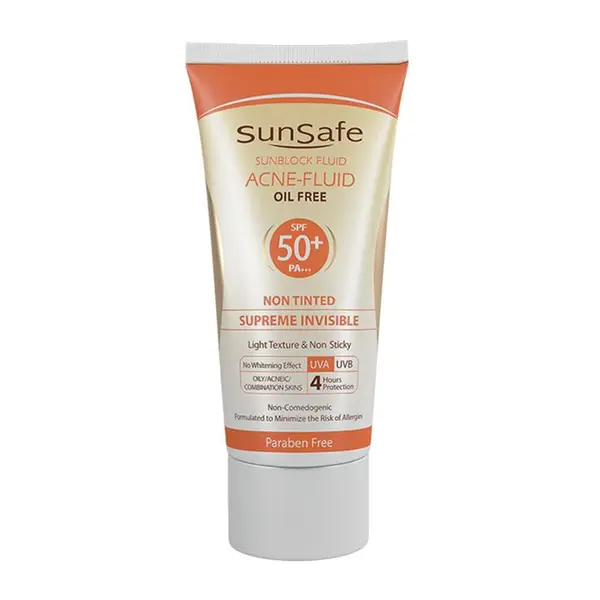 کرم ضد آفتاب سان سیف سری Acne Fluid مدل Supreme Invisible حجم 50 میلی لیتر - 2