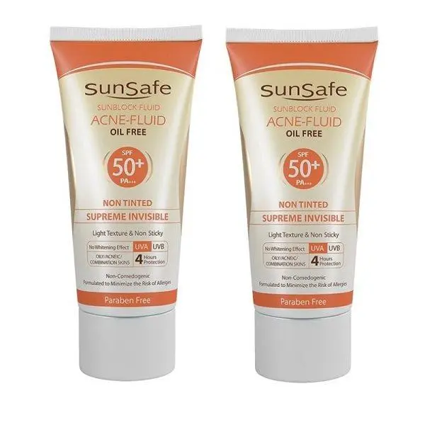 کرم ضد آفتاب سان سیف سری Acne Fluid مدل Supreme Invisible حجم 50 میلی لیتر - 4