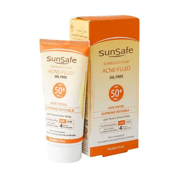 کرم ضد آفتاب سان سیف سری Acne Fluid مدل Supreme Invisible حجم 50 میلی لیتر - 3