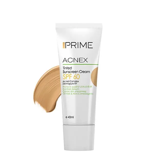 کرم ضد آفتاب رنگی پریم مدل Acnex Beige SPF60 حجم 40 میلی لیتر - 6