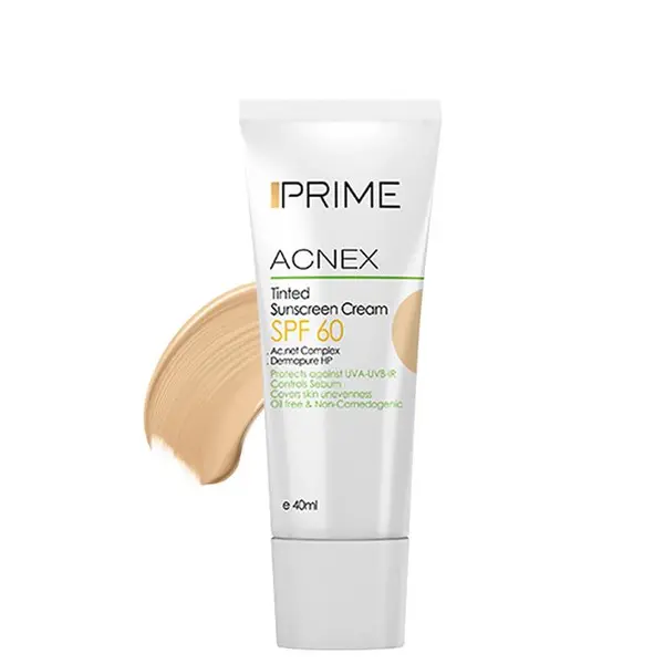 کرم ضد آفتاب رنگی پریم مدل Acnex Beige SPF60 حجم 40 میلی لیتر - 5