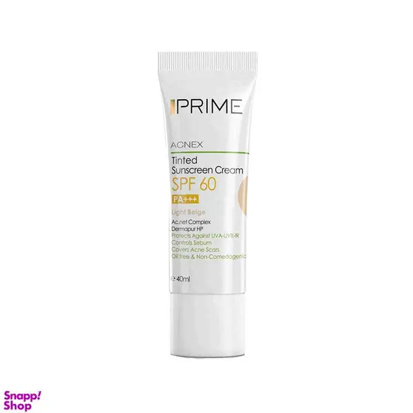کرم ضد آفتاب پریم مدل Acnex حجم ۴۰ میلی لیتر SPF 60 - 4