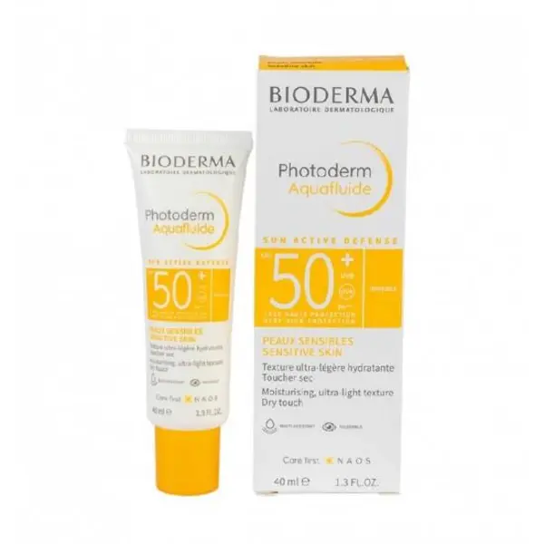 ضد آفتاب بایودرما Bioderma مدل Photoderm Aquafluide حاوی spf 50 پوست حساس حجم 40 میل - 5