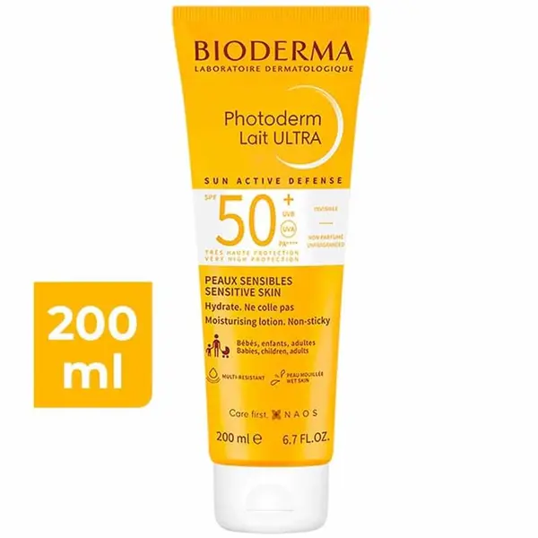 ضد آفتاب خانواده بایودرما Bioderma مدل Photoderm Lait Ultra حجم 200 میل - 3