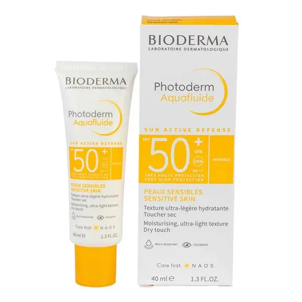 ضد آفتاب بایودرما Bioderma مدل Photoderm Aquafluide حاوی spf 50 پوست حساس حجم 40 میل - 3