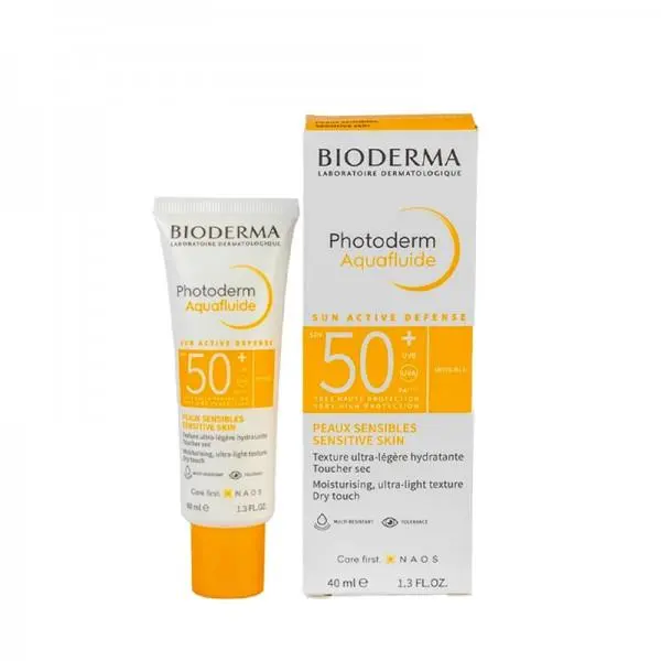 ضد آفتاب بایودرما Bioderma مدل Photoderm Aquafluide حاوی spf 50 پوست حساس حجم 40 میل - 4