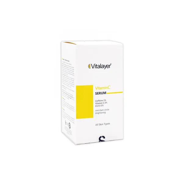 سرم دور چشم کافئین و ویتامین C ویتالیر 30ml - 5