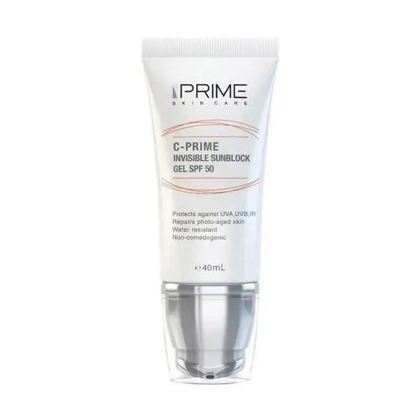 ژل ضد آفتاب حاوی ویتامین C پریم مدل C-Prime با SPF50 حجم 40 میل
