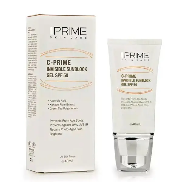 ژل ضد آفتاب حاوی ویتامین C پریم مدل C-Prime با SPF50 حجم 40 میل - 3