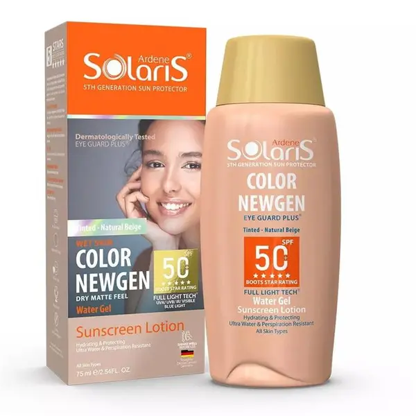 نمایش جزئیات برای  آردن سولاریس COLOR NEWGEN ضد آفتاب لوسیون آبی فاقد چربی بژ روشن SPF 50 - 4