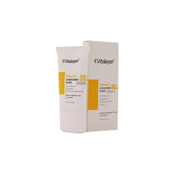 کرم ضدآفتاب بی رنگ حاوی ویتامین C ویتالیر Vitalayer - 3