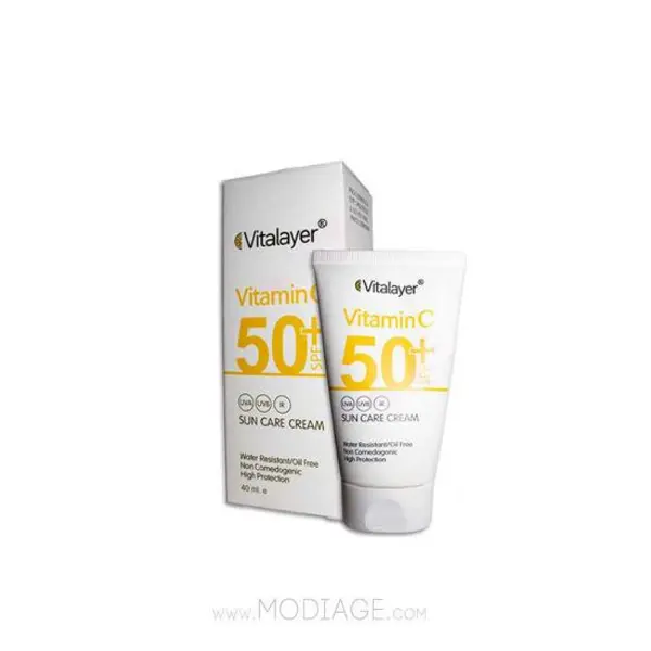 کرم ضدآفتاب بی رنگ حاوی ویتامین C ویتالیر Vitalayer - 4