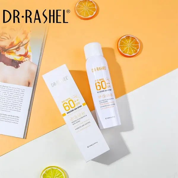 اسپری ضد آفتاب دکتر راشل Dr Rashel مدل Anti-Aging حجم 150 میل SPF 60 - 2