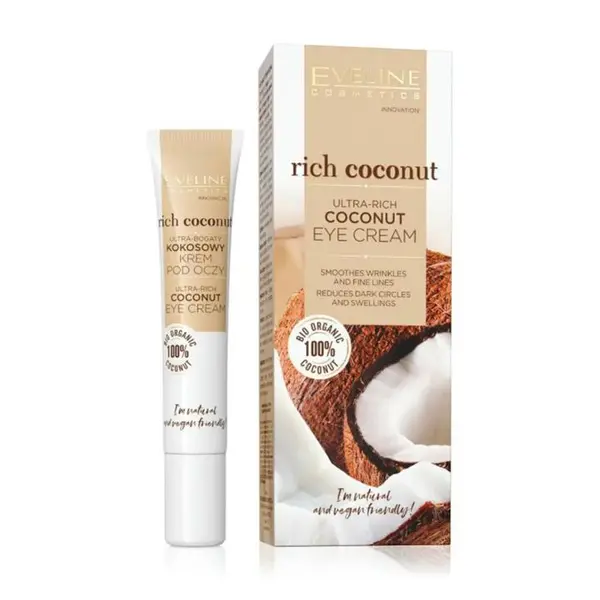 کرم مغذی دور چشم نارگیل اولاین Eveline Rich Coconut حجم 20 میل - 2