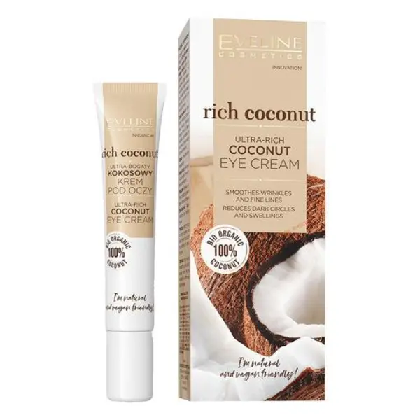 کرم مغذی دور چشم نارگیل اولاین Eveline Rich Coconut حجم 20 میل - 4