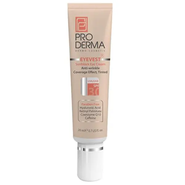 کرم دور چشم رنگی پرودرما سری Eyevest مدل Anti Wrinkle Spf 30 حجم 20 میلی لیتر - 5