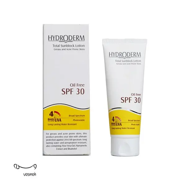 لوسیون ضد آفتاب فاقد چربی هیدرودرم مدل Greasy & Acne Prone Skins SPF30 حجم 75 میلی لیتر - بی رنگ - 4