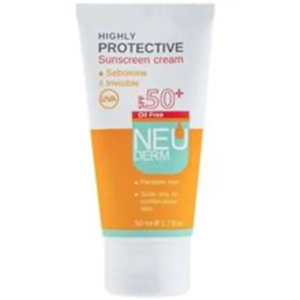 کرم ضد آفتاب فاقد چربی مدل Highly Protective SPF50 حجم 50 میلی لیتر نئودرم - 3