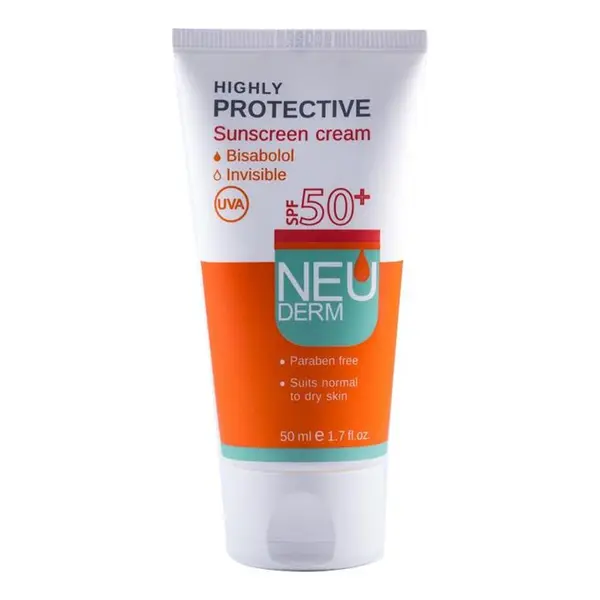 کرم ضد آفتاب فاقد چربی مدل Highly Protective SPF50 حجم 50 میلی لیتر نئودرم - 4
