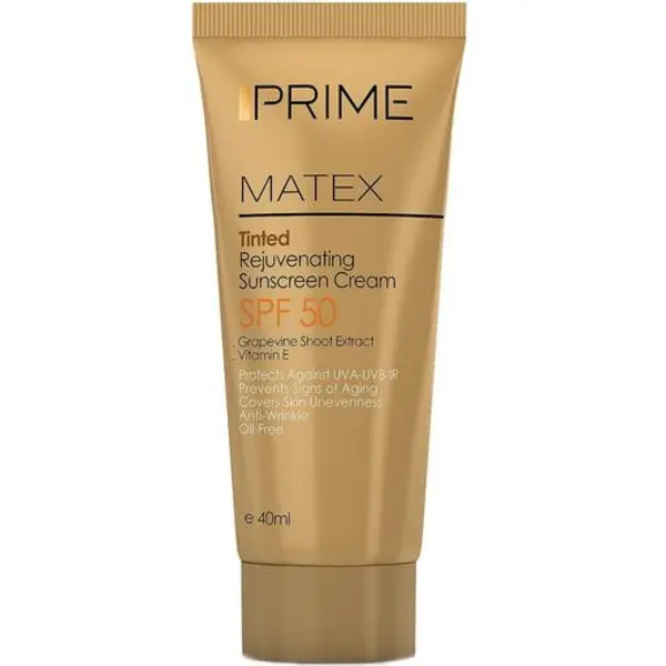 کرم ضدآفتاب رنگی پریم مدل Matex Tinted Rejuvinating SPF 50 حجم 40 میلی لیتر - 2