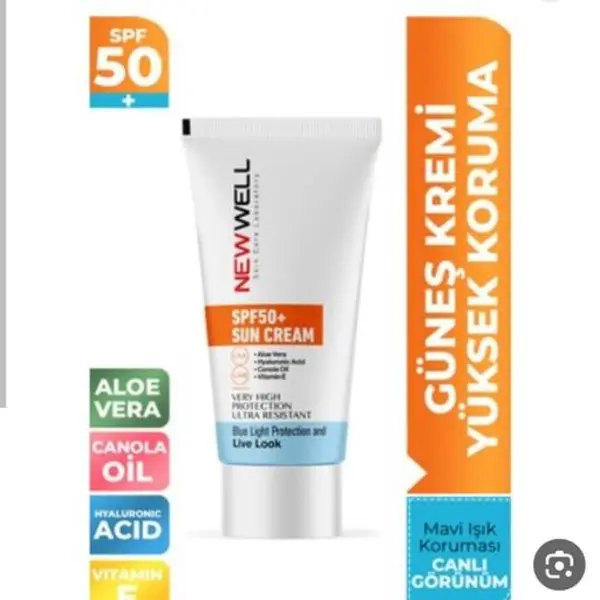 ضد آفتاب بی رنگ نیوول NEWWELL با spf 50 برای انواع پوست حجم 50 میل - 4