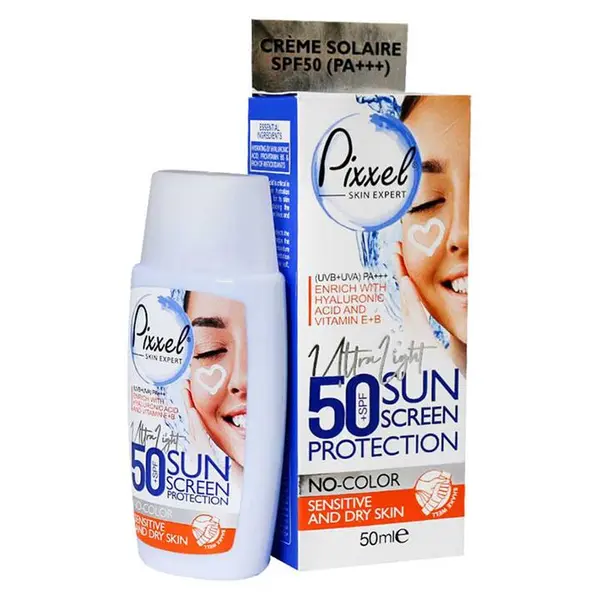 کرم ضد آفتاب پیکسل مدل No Color مناسب پوست خشک تا حساس حاوی SPF50 حجم 50 میلی لیتر - 5