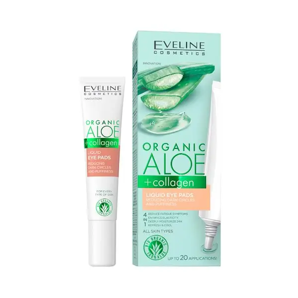 کرم دور چشم ضد پف و تیرگی اولاین حاوی آلوئه‌ورا و کلاژن مدل Organic Aloe حجم 20 میلی لیتر - 4