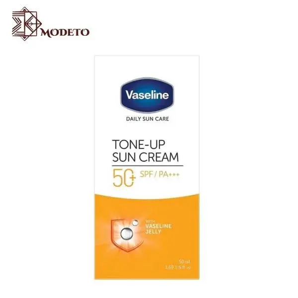 کرم ضدآفتاب بی رنگ وازلین قوی بسیار سبک انواع پوست PA++++ SPF50 - 4