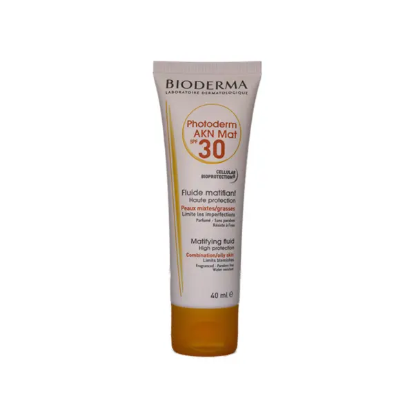 کرم ضد آفتاب مات پوست چرب مدل Photoderm Akn Mat با SPF+30 با حجم 40 میل بایودرما Bioderma - 5