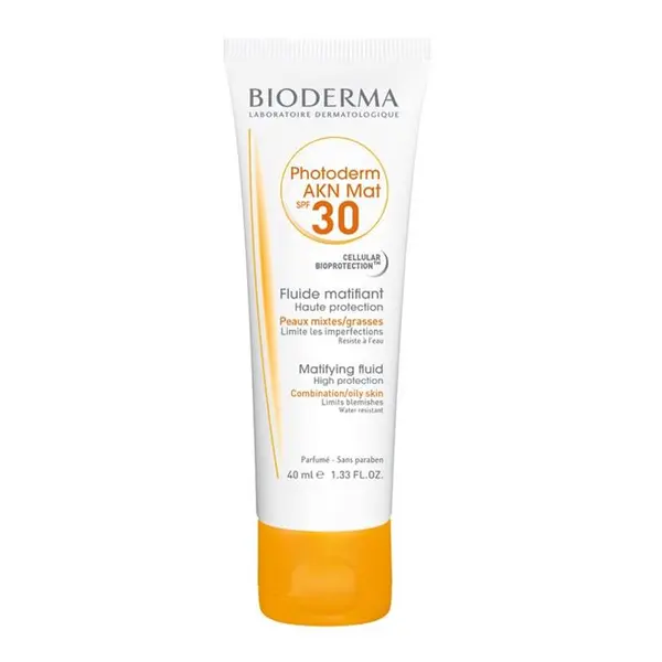 کرم ضد آفتاب مات پوست چرب مدل Photoderm Akn Mat با SPF+30 با حجم 40 میل بایودرما Bioderma - 2