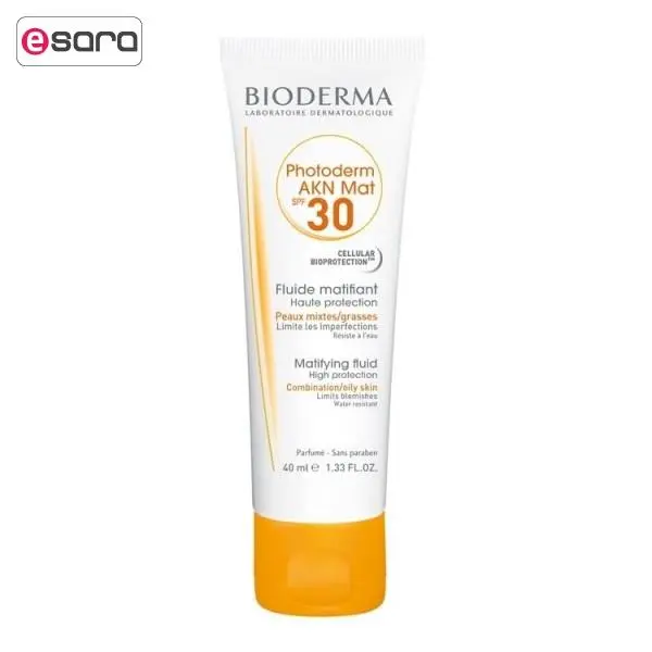 کرم ضد آفتاب مات پوست چرب مدل Photoderm Akn Mat با SPF+30 با حجم 40 میل بایودرما Bioderma - 3