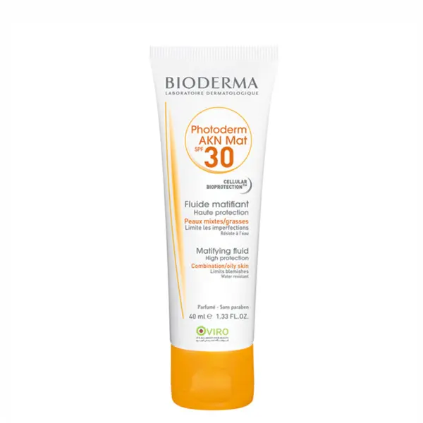 کرم ضد آفتاب مات پوست چرب مدل Photoderm Akn Mat با SPF+30 با حجم 40 میل بایودرما Bioderma - 5