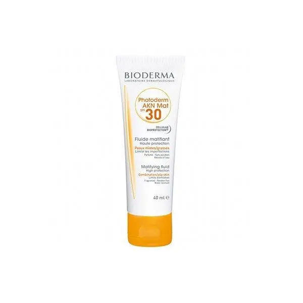 کرم ضد آفتاب مات پوست چرب مدل Photoderm Akn Mat با SPF+30 با حجم 40 میل بایودرما Bioderma - 6