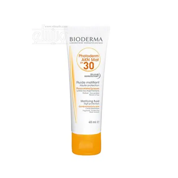 کرم ضد آفتاب مات پوست چرب مدل Photoderm Akn Mat با SPF+30 با حجم 40 میل بایودرما Bioderma - 4