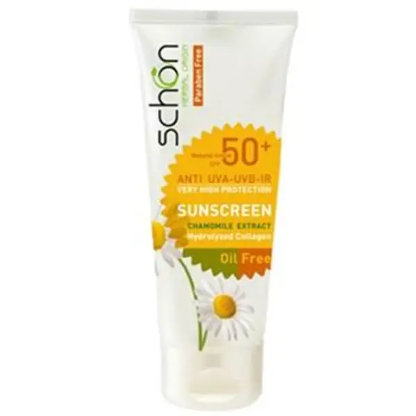 کرم ضد آفتاب شون schon با رنگ طبیعی +SPF50 فاقد چربی 50 میلی لیتری - 2