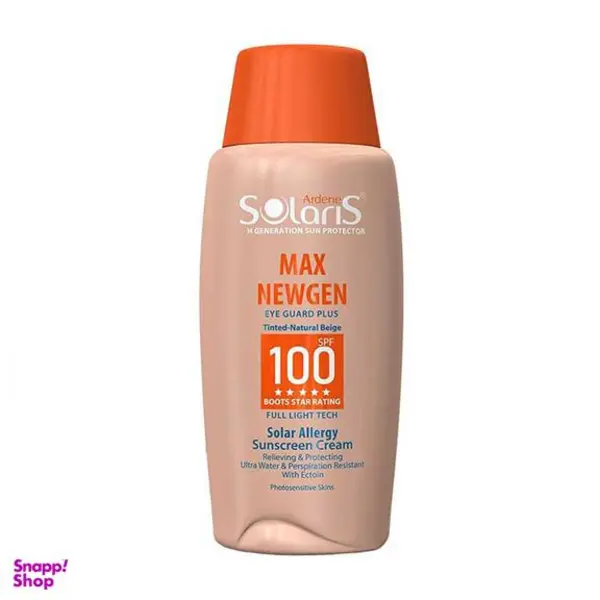 کرم ضد آفتاب سولار آلرژی آردن سولاریس مدل مکس نیوژن SPF 100 حجم 100 میلی لیتر - بژ طبیعی - 6