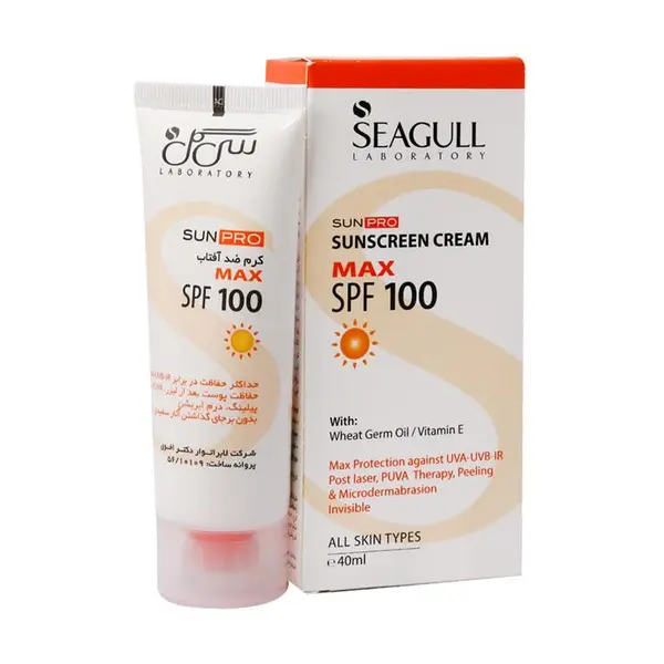 کرم ضد‌آفتاب فاقد رنگ SPF 100 سی گل 40 میلی لیتر - 2