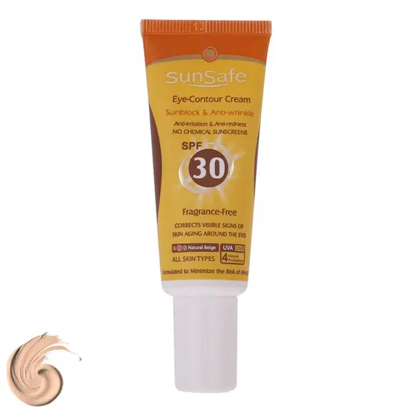 کرم ضد آفتاب رنگی دور چشم سان سیف SPF 30 مدل 001 مناسب انواع پوست حجم 20 میلی لیتر - 3