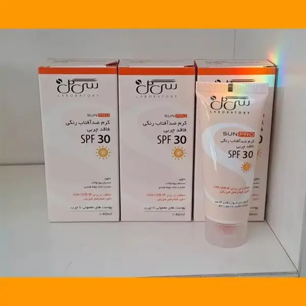 کرم ضد آفتاب رنگی فاقد چربی مدل SPF30   سی گل 40 میلی لیتر - 6