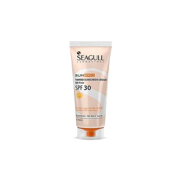 کرم ضد آفتاب رنگی فاقد چربی مدل SPF30   سی گل 40 میلی لیتر - 4
